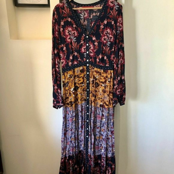 TIGERLILY Paradis Patchwork Maxi Dress RRP$270 - Picture 12 of 16